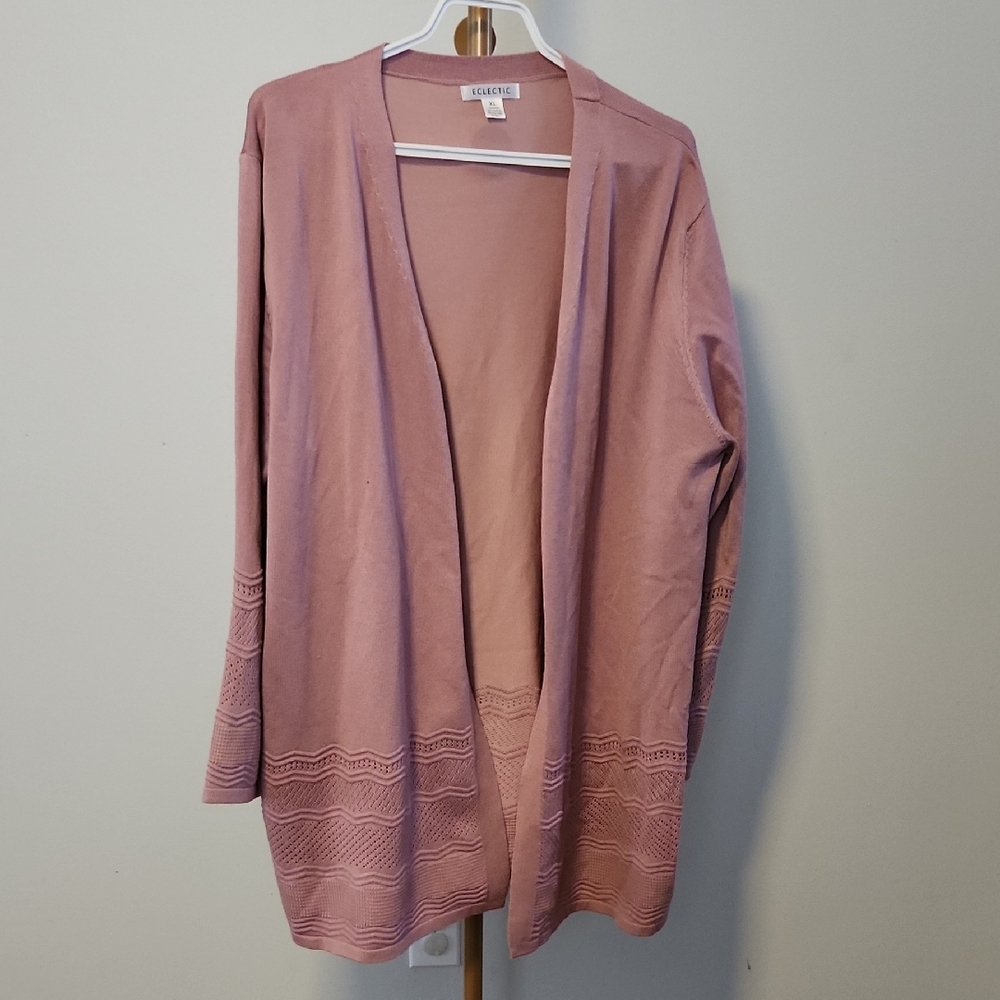 Elegant Pink Cardigan Sweater Super Soft & Oversized